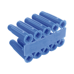 Taquete azul 3/8" para tornillo 12mm x 2" (100pzs) (1105-05100) 