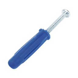 Taquete azul 3/8" para tornillo 12mm x 2" (100pzs) (1105-05100) 