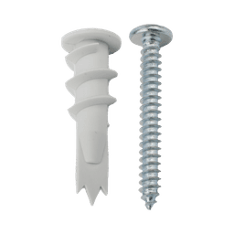 Kit de 10 taquetes autoperforables y 10 tornillos 10mm x 1 1/2" (1301-05002)