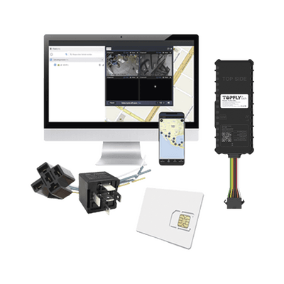 Tecnología de seguimiento básico para vehículos /  rastreador satelital con conectividad 4G LTE y BLE / alertas de encendido y apagado del motor + 12VRELAY + SIM500MB2Y + EPCOMGPSANUAL 