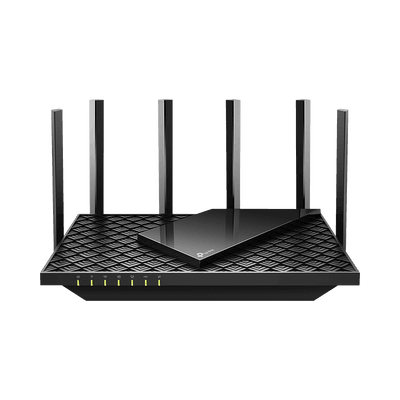 Router WiFi 6 Doble Banda / AX5400 MU-MIMO 4X4 y OFDMA / 1 puerto WAN 10/100/1000 Mbps / 4 puertos LAN 10/100/1000 Mbps / 1 puerto USB 3.0 /  6 potentes antenas / Administración App (Tether) o Página web / Protección HomeShield