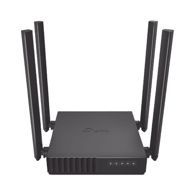 Router Inalámbrico doble banda AC, 2.4 GHz y 5 GHz Hasta 1200 Mbps, 4 antenas externas omnidireccional, 4 Puertos LAN 10/100 Mbps, 1 Puerto WAN 10/100 Mbps, Versión 6