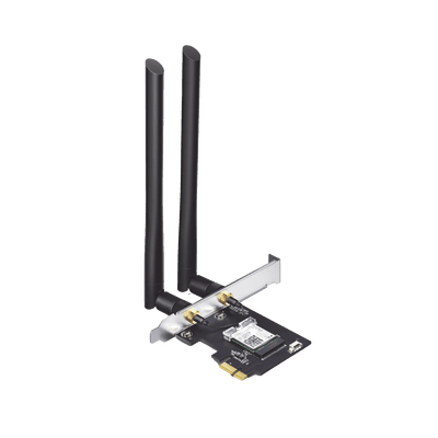 Adaptador PCIe inalámbrico doble banda AC 1200 Mbps / Antena de alta ganancia / Tecnología MU-MUMO 2X2 / Soporte de perfil bajo y Altura completa / Bluetooth 4.2