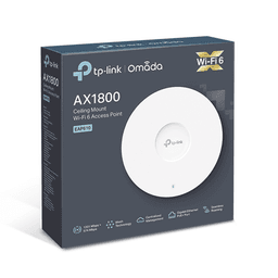 Punto de Acceso Omada / Wi-Fi 6 AX1800 MU-MIMO 2x2 / Mesh Omada / Alta Densidad de Usuarios / Configuración por Controlador o Stand-Alone / Para Montaje en Techo/pared / Alimentación PoE+