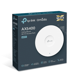 Punto de Acceso Omada / Wi-Fi 6 AX5400 MU-MIMO 4x4 /  Mesh Omada / Alta Densidad de Usuarios / Configuración por Controlador o Stand-Alone / Para Montaje en Techo/pared / Alimentación PoE+ 