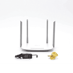 Router Inalámbrico ISP doble banda AC, 2.4 GHz y 5 GHz Hasta 1167 Mbps, 4 antenas externas omnidireccional, 3 Puertos LAN 10/100/1000 Mbps, 1 Puerto WAN 10/100/1000 Mbps