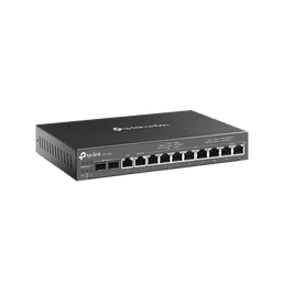 Router Omada VPN / SDN Multi-WAN 1G / Switch con PoE y Controlador  / 2 puerto WAN/LAN SFP 1G / 1 Puerto RJ45 WAN / 1 Puerto WAN/LAN RJ45 / 8 Puertos PoE+ LAN RJ45 /  24,980 Sesiones Concurrentes / Administración por Controlador Omada o Stand-Alone