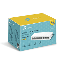 Switch para escritorio 8 puertos 10/100Mbps 