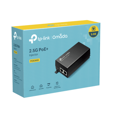 Inyector PoE+ (30W) / Gigabit 802.3 af/at / 2 puertos 10/100/1000 Mbps / Plug and Play / Fuente alimientación Integrada