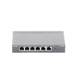 Switch PoE no Administrable de escritorio / 6 puertos 10/100 Mbps / 4 puertos PoE af/at / Presupuesto 67 W / Modo Extensor hasta 250 m / Calidad video prioritaria