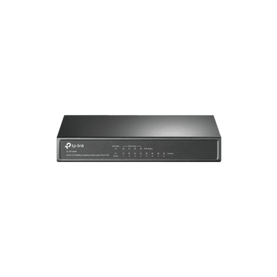 Switch PoE+ No Administrable / De Escritorio 8 puertos 10/100 Mbps / 4 puertos PoE af/at Inteligente / Presupuesto 66 W / Hasta 250 metros