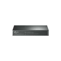 Switch PoE+ No Administrable / De Escritorio 8 puertos 10/100 Mbps / 4 puertos PoE af/at Inteligente / Presupuesto 66 W / Hasta 250 metros