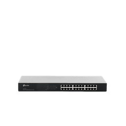 Switch no administrable de 24 puertos 10/100 Mbps para montaje en rack
