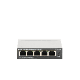 Switch Escritorio No Administrable de 5 puertos 10/100/1000 Mbps / Con 4 puertos PoE 802.3af/at de hasta 65 W / PoE Extendido hasta 250 metros