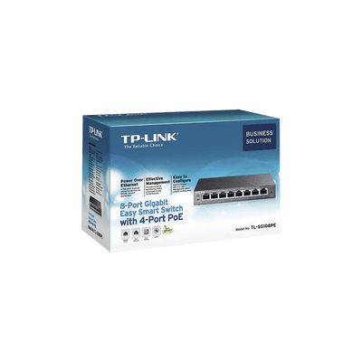 Easy Smart Switch PoE JetStream , 8 puertos 10/100/1000 Mbps  55 W