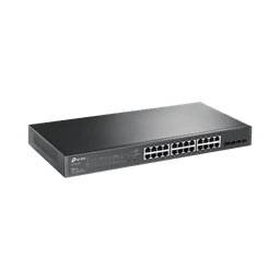 Switch PoE JetStream SDN Administrable 24 puertos 10/100/1000 Mbps + 4 puertos SFP, 24 puertos PoE, 250W, administración centralizada OMADA SDN 