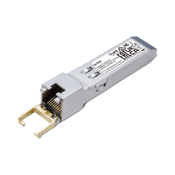 Transceptor mini-GBIC SFP+ RJ45 / Admite 10GBASE-T, 5GBASE-T, 2.5GBASE-T, 1000BASE-T y 100BASE-TX /  Distancia Hasta 30 metros / Conector RJ45 (10G)