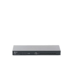 Switch Fibra Óptica L2+ Omada / 8 Puertos SFP+ 10G /  2 Puertos Consola (RJ45 y micro-USB) / Administración Centralizada Omada o Stand-Alone / Multicast IGMP / Calidad de Servicio / Montaje en Rack / Silencioso (sin ventiladores)