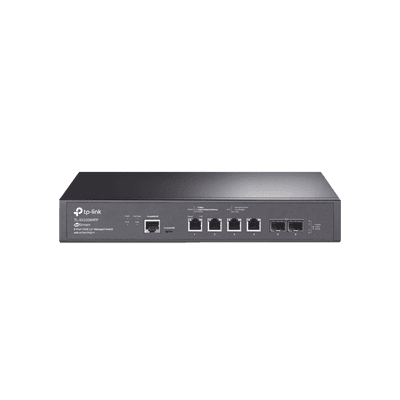 Switch L2+ PoE++ Omada 6 Puertos 10G / 4 Puertos 802.3 af/at/bt  Multi-Gigabit  1G, 2.5G, 5G, 10G / 2 Puertos SFP+ 10G / Multicast IGMP / Adminstración Centralizada Omada o Stand-Alone / Presupuesto PoE 200W / Montaje Rack-Escritorio