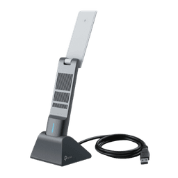 Adaptador USB Wireless Wi-Fi 6 / AX3000 (2402 Mbps + 574 Mbps) / Antenas de Alta Ganancia / USB 3.0 / Baja Latencia Gaming / WPA3 / Cuna Desmontable con Cable 1.2 m (3.9 ft)