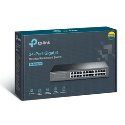 Switch Gigabit no administrable de 24 puertos 10/100/1000 Mbps para escritorio/rack