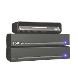 KIT Amplificador T50 y Streamer de Audio Modular MS.1 | PoE + USB-C | HDMI eARC + Óptica + RCA | Bluetooth LE Audio | WiFi | Control4-Crestron-Elan-RTI-URC-Savant-Lutron | AirPlay2-GoogleCast-SpotifyConnect