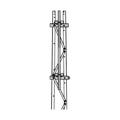 Mástil 2-3/8" x 1.8 m para Montaje en Cara de Torre Super Titan Secciones 1 a 3. 