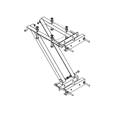 Herraje para Montaje de Lámparas de Obstrucción LEDBEACON Y LONESTAR.