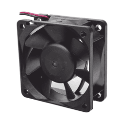 Ventilador Anticondensante Axial Cuadrado, 60x60x25 mm, 24 Vcc, 4500 RPM, 2.9 W, 0.12 A, Flujo de Aire de 25.0 CFM, Unión Sellada.