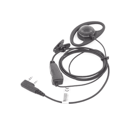 Micrófono de solapa con gancho auricular en forma de D para radios KENWOOD TK3230/3000/3402/3312/3360/3170,NX240/340/220/320/420