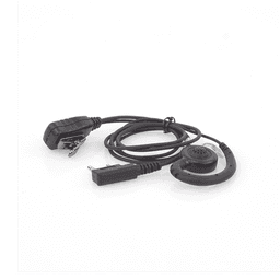 Micrófono de solapa con audífono ajustable al oído para KENWOOD TK3230/3000/3402/3312/3360/3170,NX240/340/220/320/420, TKD240/340