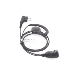 Micrófono de solapa con audífono ajustable al oído para radios TC-500/ 518/ 600/ 610/ 700 y para modelos GP300/ SP-50/ P1225/ PRO3150/ MAG ONE/ EP450/ EP350.