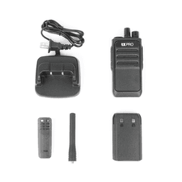 Radio Portátil UHF 400-470 MHz, 16 canales, 2 Watts de potencia. Comunicación Clara en su Negocio
