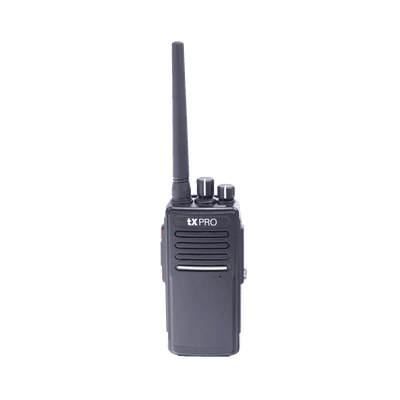 Radio Portátil UHF 400-512 MHz, Digital DMR y Analógico, 5 W, Incluye antena, batería, cargador y clip,  16 canales preconfigurados