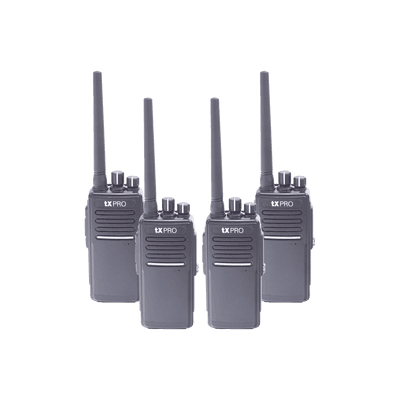 KIT de 4 radios TX680AU y dos cargadores adicionales