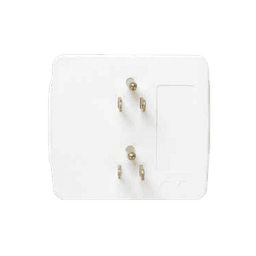 Multicontacto para pared con 6 contactos color blanco,125 V /15 A