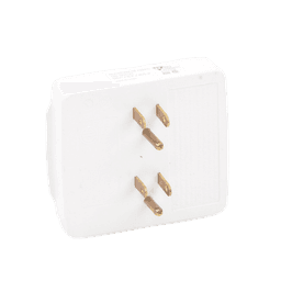 Multicontacto para pared con 6 contactos color blanco,125 V /15 A