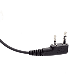 Micrófono - audífono de gancho ajustable al oído con conector de dos pines para KENWOOD Y TXPRO