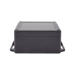 Gabinete Plástico Negro para Exterior (IP65) de 120 x 120 x 60 mm Cierre por Tornillos. 