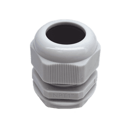 Conector Plástico Blanco Tipo Glándula para Rosca NPT 1" 