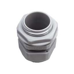 Conector Plástico Blanco Tipo Glándula para Rosca NPT 1" 