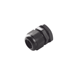 Conector Plástico Negro Tipo Glándula, para Cable de 6 a 12 mm de Diámetro.