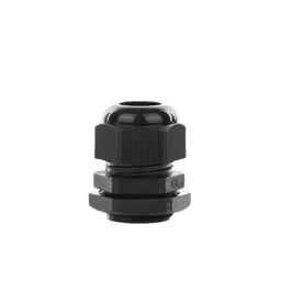 Conector Plástico Negro Tipo Glándula para Cable de 10 a 14 mm de Diámetro.