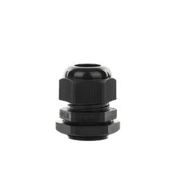 Conector Plástico Negro Tipo Glándula para Cable de 10 a 14 mm de Diámetro.