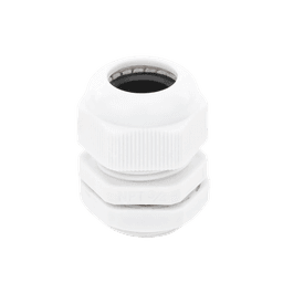 Conector Plástico Blanco Tipo Glándula para Rosca NPT 3/4"