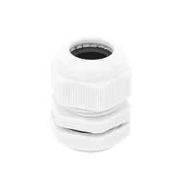 Conector Plástico Blanco Tipo Glándula para Rosca NPT 3/4"