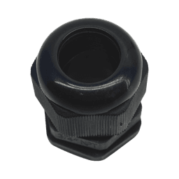 Conector Plástico Negro Tipo Glándula para Rosca NPT 3/4"