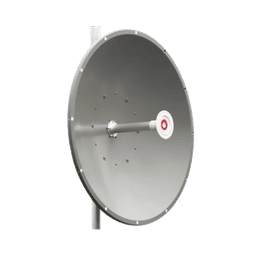 Antena direccional de 3 ft, 5.9 a 7.1 GHz, Ganancia 34 dBi, Conectores RP-SMA Hembra, Polarización doble, incluye montaje para torre o mástil 