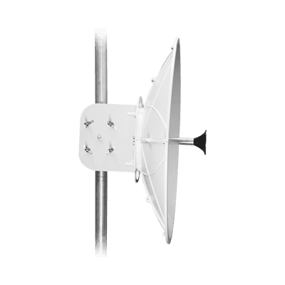 Antena direccional para AF11, Doble polaridad, 10 a 11.7 GHz, 2 ft, Alta ganancia en 34 dBi, Montaje incluido