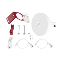 Antena Tipo Horn de 30 °, 19 dBi, 4.9-6.5 GHz, Ideal para ambientes de alto ruido,  Tipo de conector N-Hembra, con montaje y jumpers incluidos 